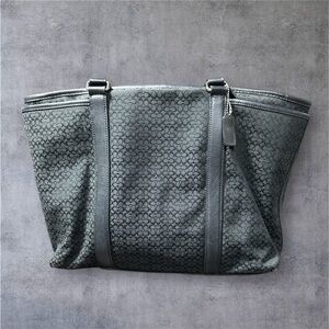 Coach Black Hampton Multi-Purpose Weekender Tote F77014